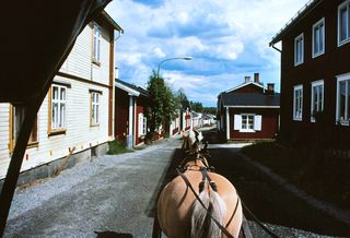 Mit 1 PS durch Gammelstad, das alte Luleå